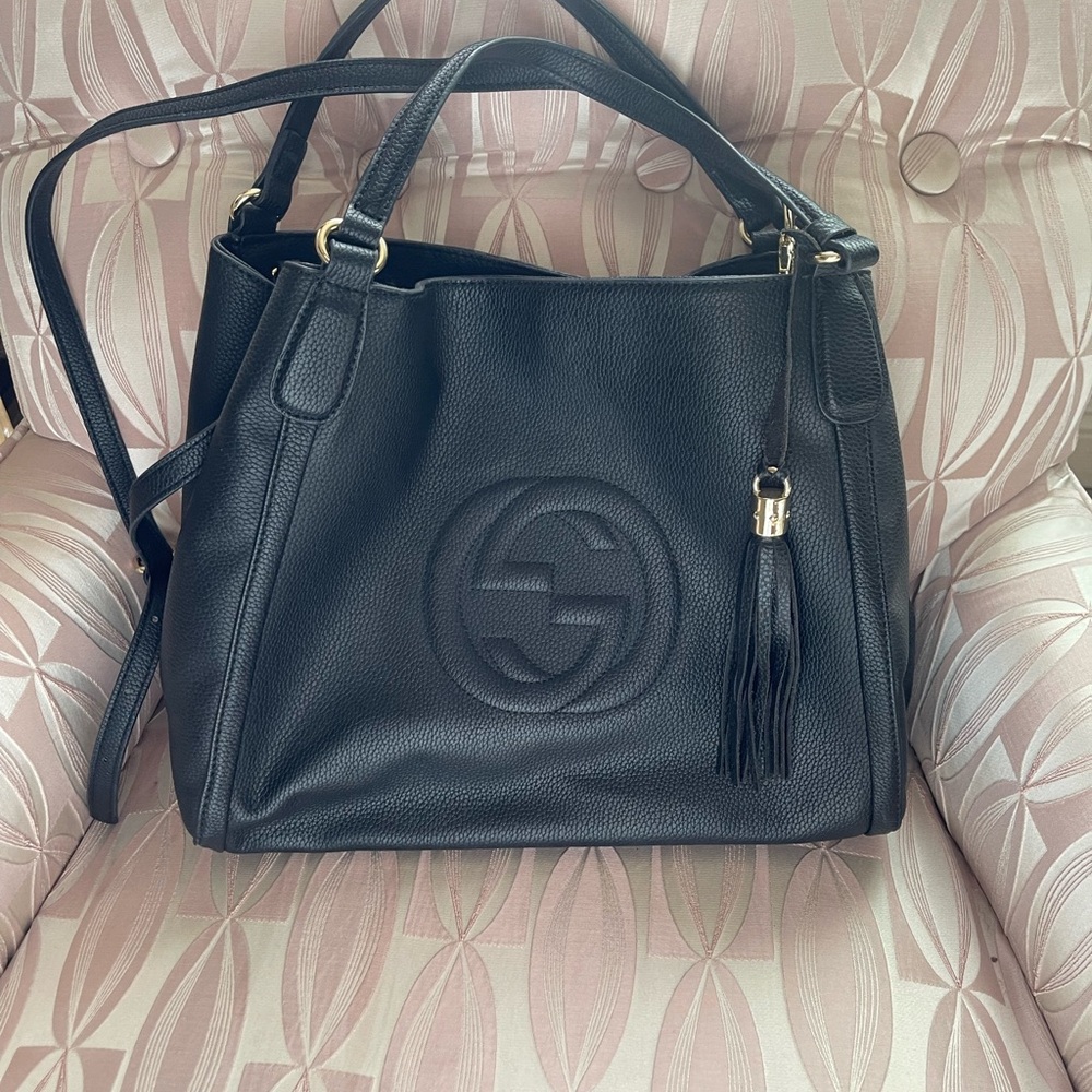 Black crossbody or tote